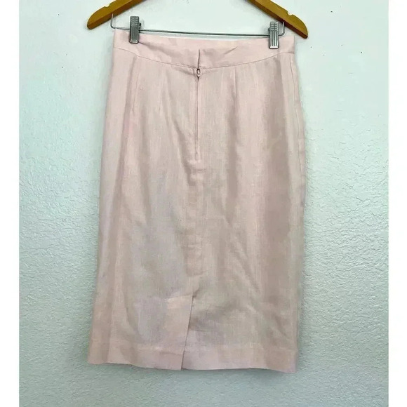 Pink Scallop Skirt Faux Wrap Sz 10 Soft VTG 1980's - Picture 5 of 8